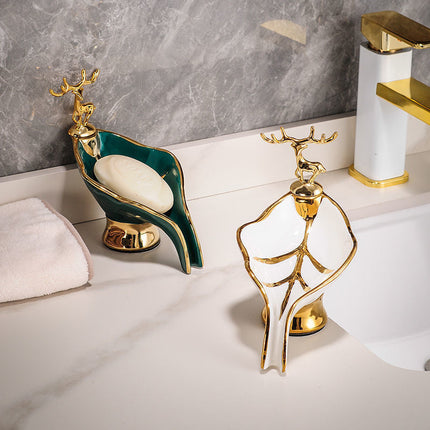 Elegant Leaf-Inspired Soap Dish for Shower with Moisture-Resistant Design | Keeps Soap Dry and Clean 2
