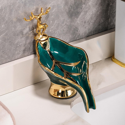 Elegant Leaf-Inspired Soap Dish for Shower with Moisture-Resistant Design | Keeps Soap Dry and Clean 4