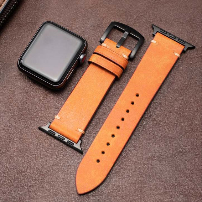 Elegant Leather Apple Watch Band with Premium Craftsmanship | Stylish Accessory for Any Occasion 0
