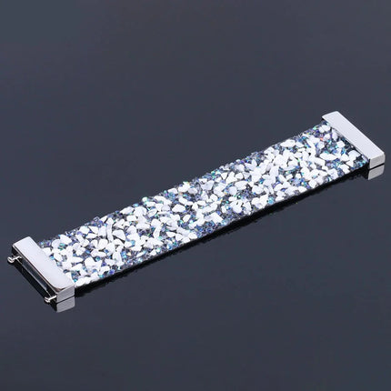 Elegant Leather Bracelet with Natural Stone Crystals for Stylish Accessory 4