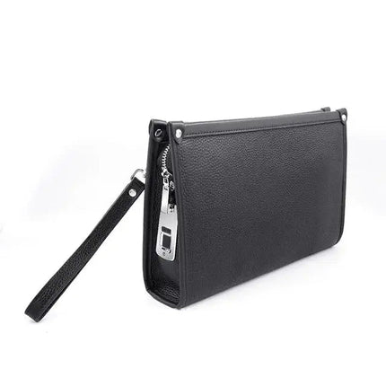 Elegant Leather Business Clutch with Fingerprint Lock | Secure Storage for Professionals 5