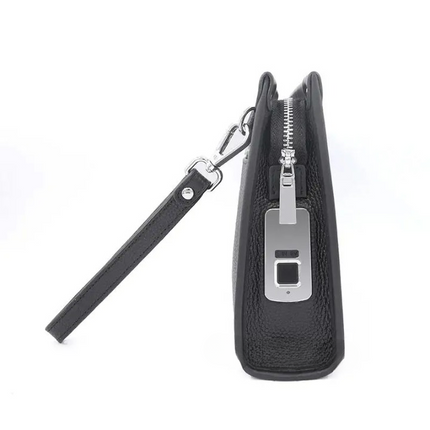 Elegant Leather Business Clutch with Fingerprint Lock | Secure Storage for Professionals 6