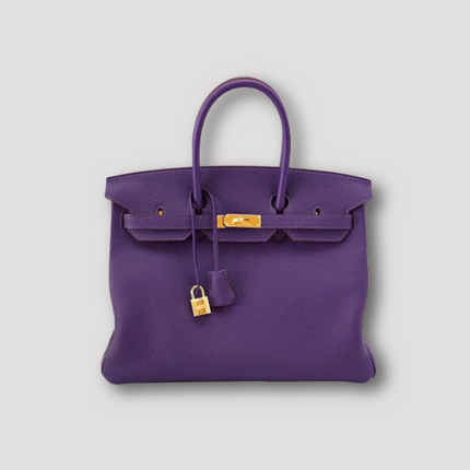 Elegant Leather Handbag with Gold Lock Hardware | Stylish & Versatile Accessory for Everyday Use 8