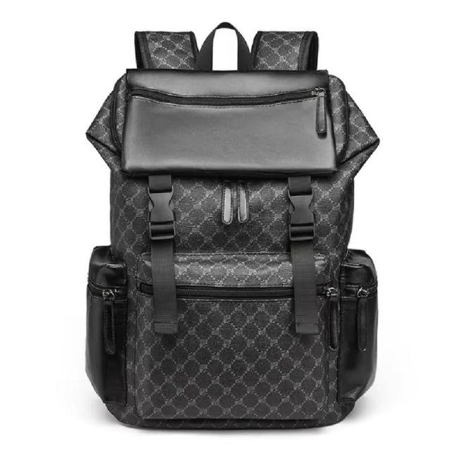 Elegant Leather Laptop Backpack with Cushioned Straps | Versatile Design for Work and Travel 0