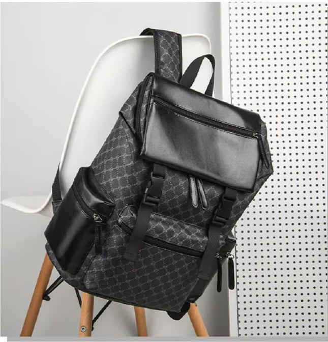 Elegant Leather Laptop Backpack with Cushioned Straps | Versatile Design for Work and Travel 1