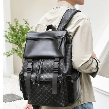 Elegant Leather Laptop Backpack with Cushioned Straps | Versatile Design for Work and Travel 3