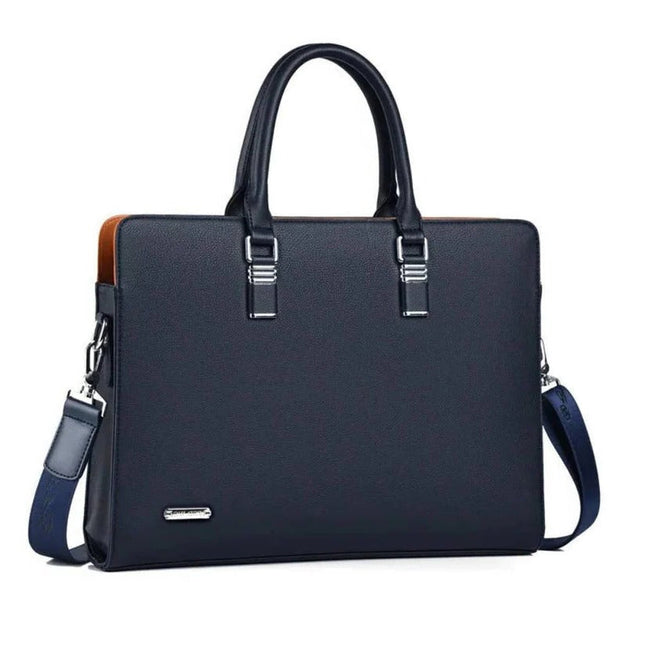 Elegant Leather Messenger Bag | Spacious Design for 14-15 Inch Laptops | Versatile Carrying Options for Professionals 0