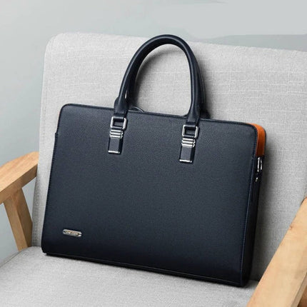 Elegant Leather Messenger Bag | Spacious Design for 14-15 Inch Laptops | Versatile Carrying Options for Professionals 3