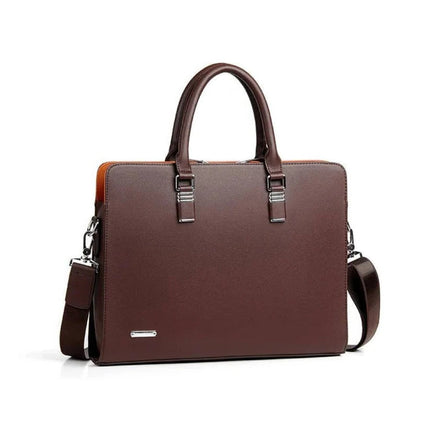 Elegant Leather Messenger Bag | Spacious Design for 14-15 Inch Laptops | Versatile Carrying Options for Professionals 6