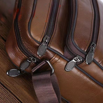 Elegant Leather Shoulder Bag for Men with Adjustable Strap | Versatile Design for Everyday Use 3