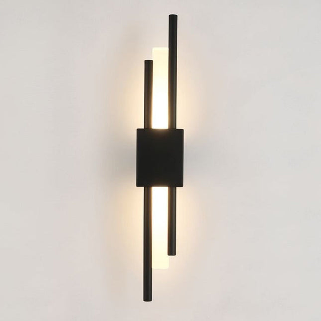 Elegant Lighting | Black and Gold Wall Sconce with Modern Design | Stylish Fixture for Home Decor 0