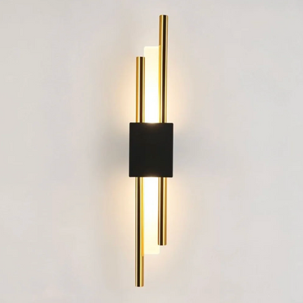 Elegant Lighting | Black and Gold Wall Sconce with Modern Design | Stylish Fixture for Home Decor 11