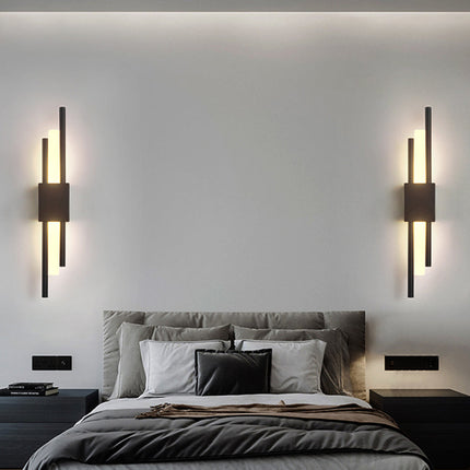 Elegant Lighting | Black and Gold Wall Sconce with Modern Design | Stylish Fixture for Home Decor 2