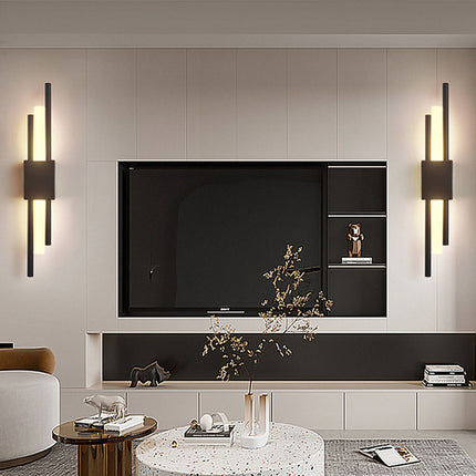 Elegant Lighting | Black and Gold Wall Sconce with Modern Design | Stylish Fixture for Home Decor 3