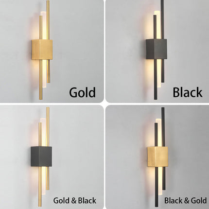 Elegant Lighting | Black and Gold Wall Sconce with Modern Design | Stylish Fixture for Home Decor 5