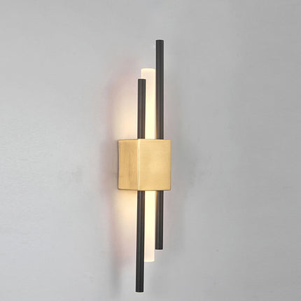 Elegant Lighting | Black and Gold Wall Sconce with Modern Design | Stylish Fixture for Home Decor 6