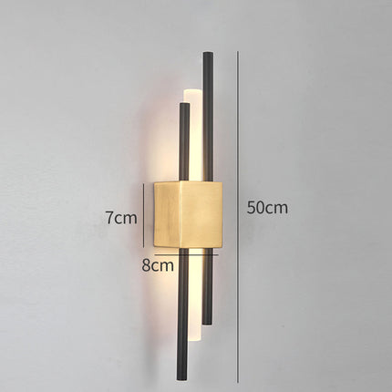 Elegant Lighting | Black and Gold Wall Sconce with Modern Design | Stylish Fixture for Home Decor 8