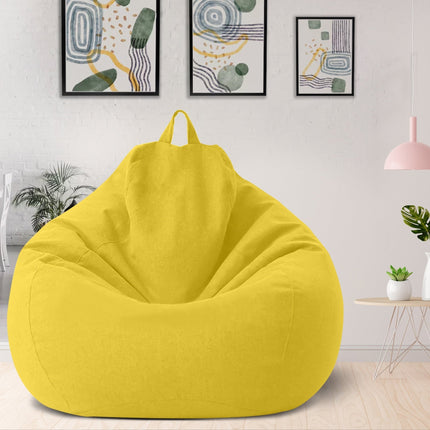 Elegant Linen Bean Bag Chair Cover with Ergonomic Design for Personalized Comfort 10