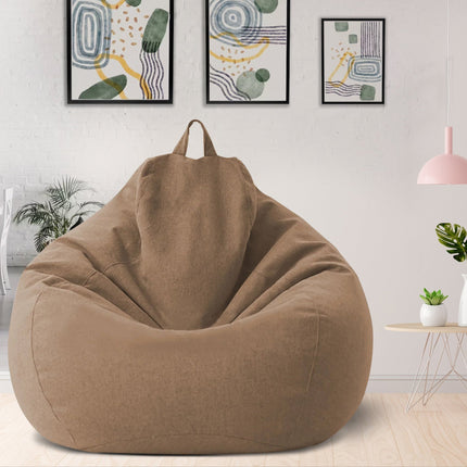 Elegant Linen Bean Bag Chair Cover with Ergonomic Design for Personalized Comfort 13