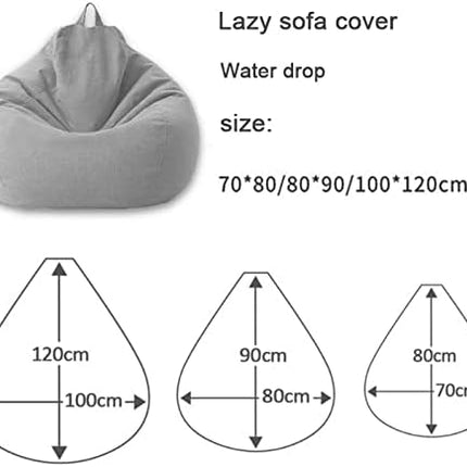 Elegant Linen Bean Bag Chair Cover with Ergonomic Design for Personalized Comfort 2