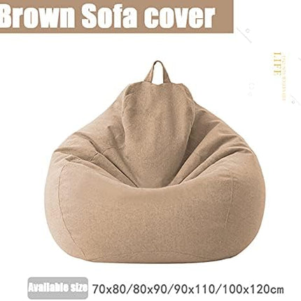 Elegant Linen Bean Bag Chair Cover with Ergonomic Design for Personalized Comfort 3