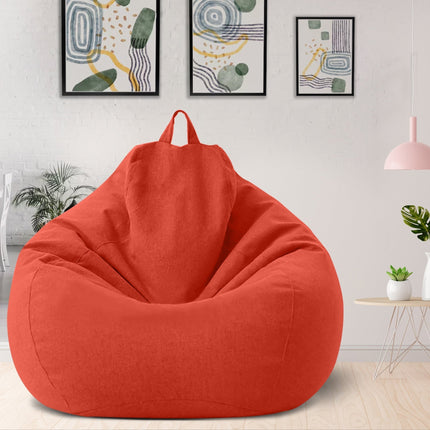 Elegant Linen Bean Bag Chair Cover with Ergonomic Design for Personalized Comfort 8