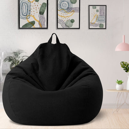 Elegant Linen Bean Bag Chair Cover with Ergonomic Design for Personalized Comfort 9
