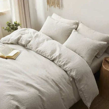 Elegant Linen Duvet Cover | Lightweight & Breathable for All-Season Comfort 0