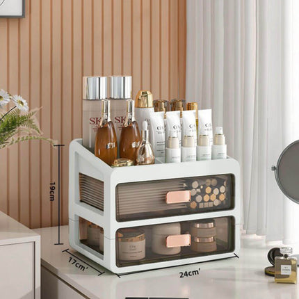 Elegant Makeup Organizer | Multi-Compartment Cosmetic Organizer with Stylish Design | Clutter-Free Solution for Your Vanity 1
