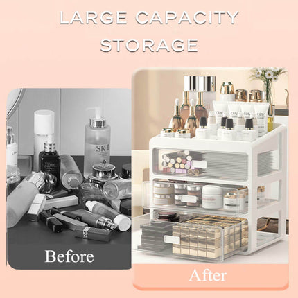Elegant Makeup Organizer | Multi-Compartment Cosmetic Organizer with Stylish Design | Clutter-Free Solution for Your Vanity 7