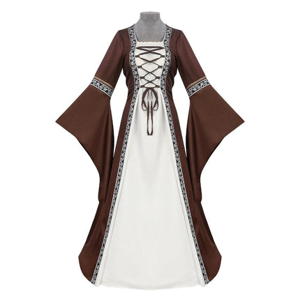 Elegant Medieval Dress Costume for Women with Lace-Up Design | Perfect for Halloween and Themed Events 3