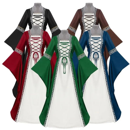 Elegant Medieval Dress Costume for Women with Lace-Up Design | Perfect for Halloween and Themed Events 4