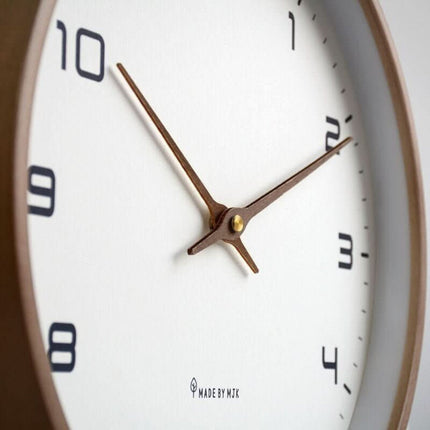 Elegant Minimalist Wall Clock with Silent Mechanism | Stylish Wooden Decor for Modern Spaces 4
