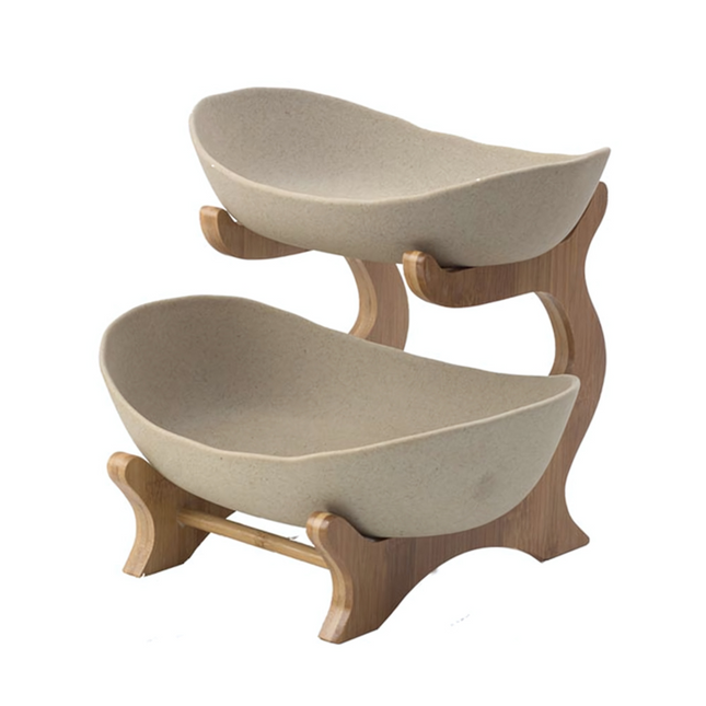 Elegant Modern Fruit Bowl | Three-Tier Compact Design for Stylish Kitchen Organization 0
