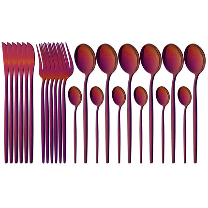 Elegant Modern Pink Flatware Set with Ergonomic Design | Stylish Cutlery for Any Occasion 10