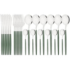 Dark Green-Silver / 24 pieces
