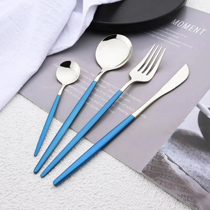 Elegant Modern Pink Flatware Set with Ergonomic Design | Stylish Cutlery for Any Occasion 2