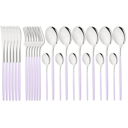 Elegant Modern Pink Flatware Set with Ergonomic Design | Stylish Cutlery for Any Occasion 25