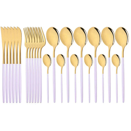 Elegant Modern Pink Flatware Set with Ergonomic Design | Stylish Cutlery for Any Occasion 6