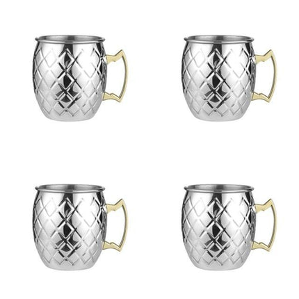 Elegant Moscow Mule Mug Set | Stainless Steel with High-Gloss Finish | Stylish Drinkware for Chilled Cocktails 15