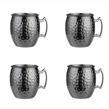 Elegant Moscow Mule Mug Set | Stainless Steel with High-Gloss Finish | Stylish Drinkware for Chilled Cocktails 4