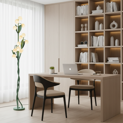 Elegant Orchid | Modern Floor Lamp with USB Charging & Foot Switch | Stylish Illumination for Living Room or Bedroom 4