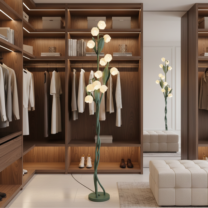 Elegant Orchid | Modern Floor Lamp with USB Charging & Foot Switch | Stylish Illumination for Living Room or Bedroom 5