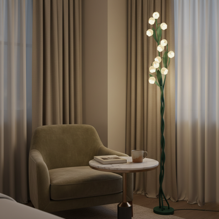 Elegant Orchid | Modern Floor Lamp with USB Charging & Foot Switch | Stylish Illumination for Living Room or Bedroom 7