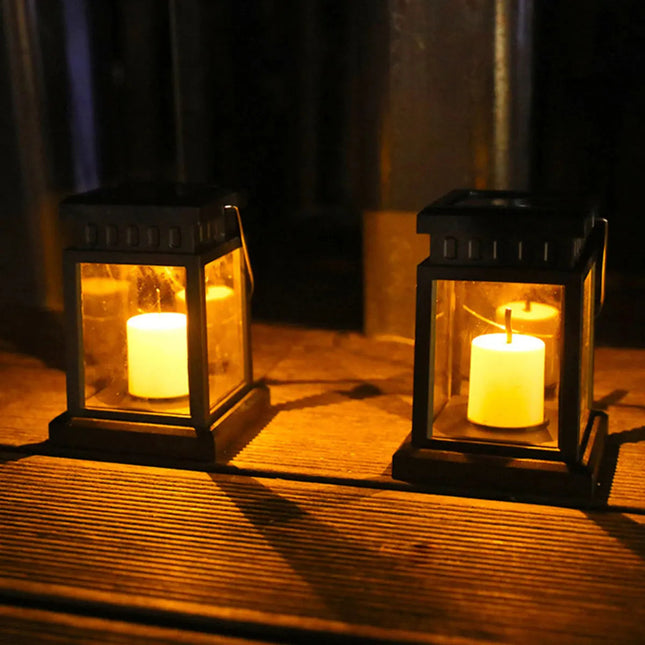 Elegant Outdoor Solar Lanterns with Warm Glow | Eco-Friendly Garden Lighting for Enchanting Ambiance 0
