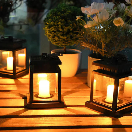 Elegant Outdoor Solar Lanterns with Warm Glow | Eco-Friendly Garden Lighting for Enchanting Ambiance 3