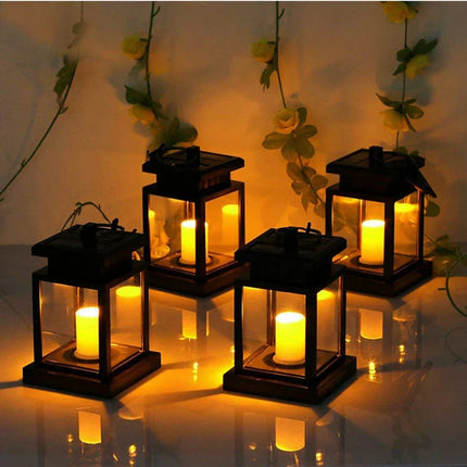 Elegant Outdoor Solar Lanterns with Warm Glow | Eco-Friendly Garden Lighting for Enchanting Ambiance 4
