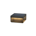 Diameter L 16 in x W 16 in x H 8 in / Model B: Solar-Powered Version / Warm Light