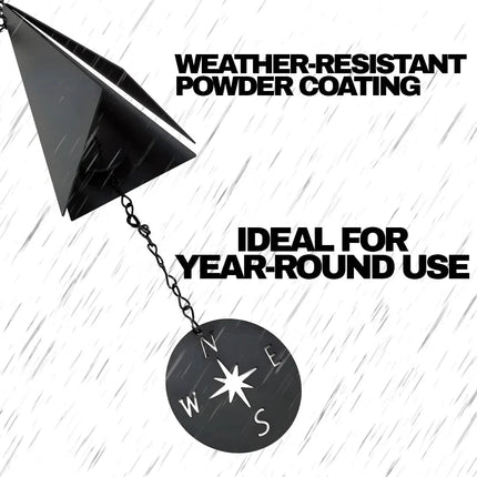 Elegant Outdoor Wind Chime Bell with Compass Windcatcher | Durable Design for Tranquil Melodies 3