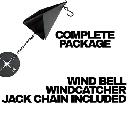 Elegant Outdoor Wind Chime Bell with Compass Windcatcher | Durable Design for Tranquil Melodies 4